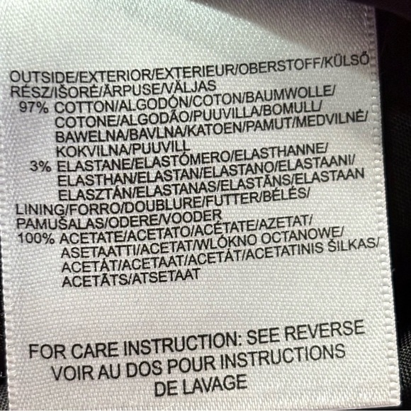 4/$10🎄Mexx Black & White Rosette Patterned Cotton Knee Length Pencil Skirt - Picture 12 of 12